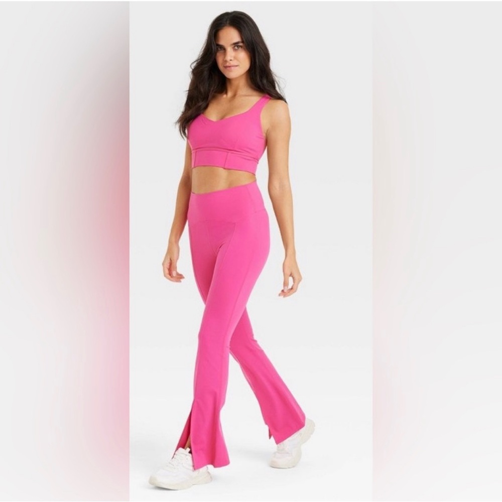 Joy Lab High Rise Flare Split Gem